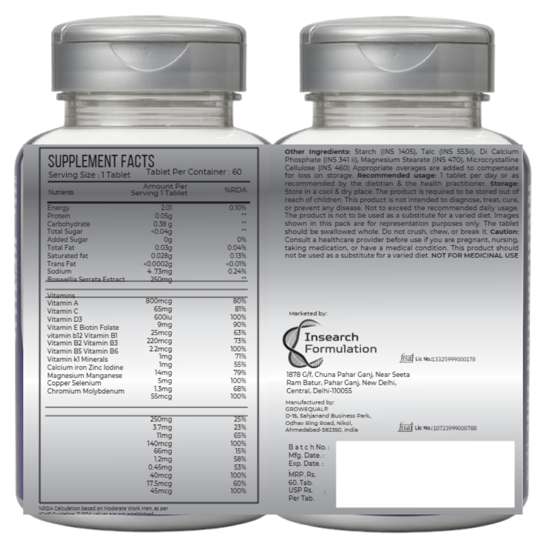 Nutrivanaa Life Multivitamin for Adults 50+