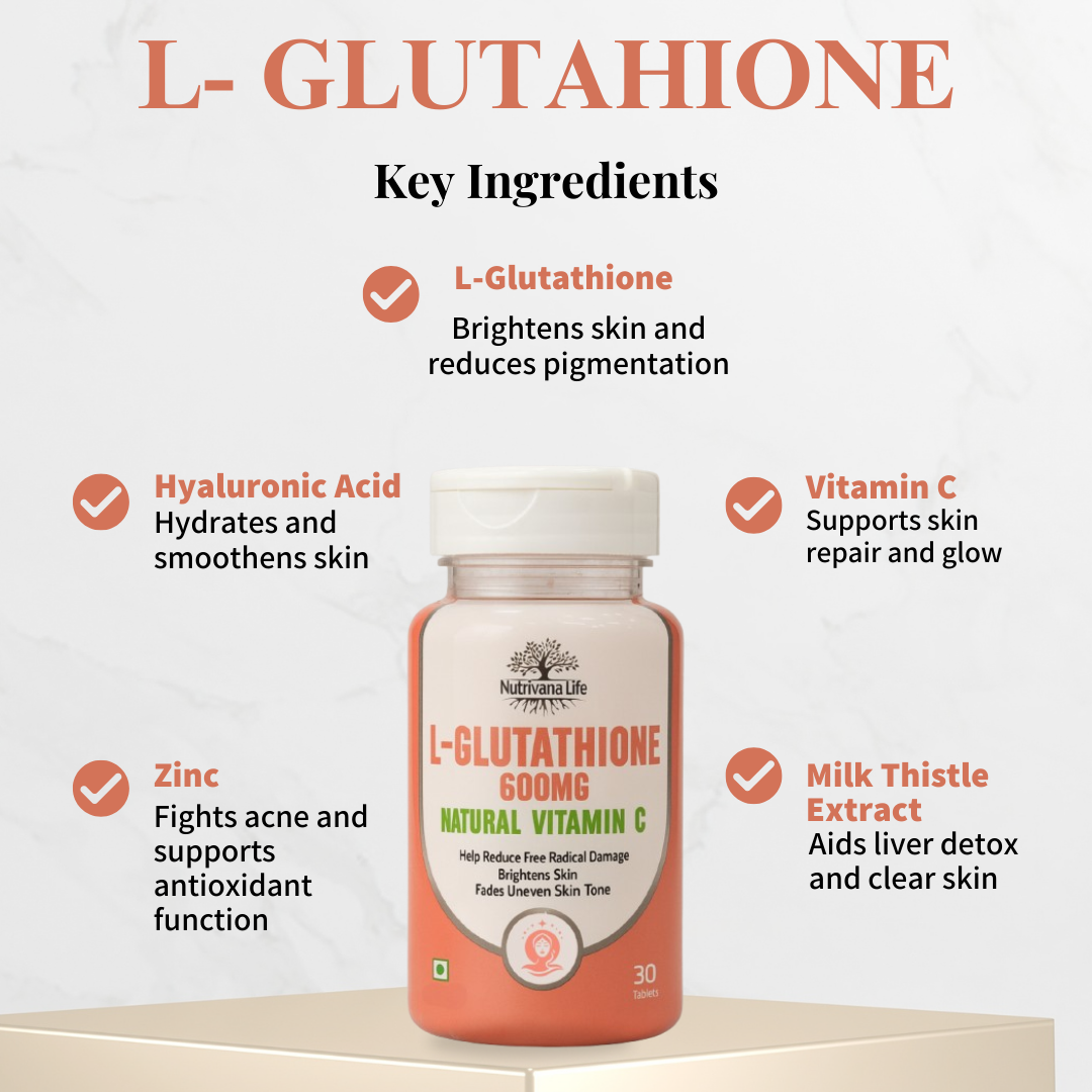 Nutrivanaa Life L-Glutathione with Natural Vitamin C
