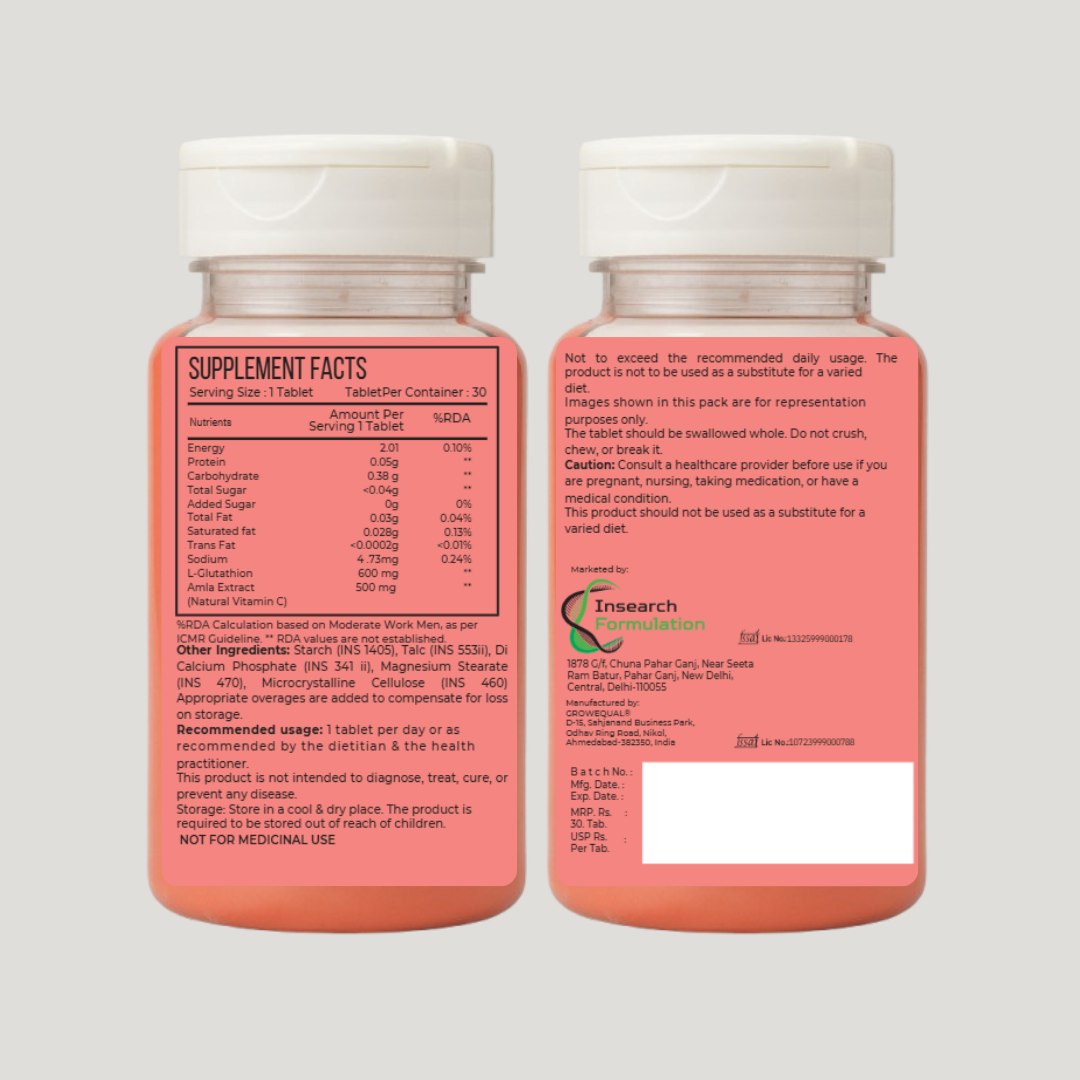 Nutrivanaa Life L-Glutathione with Natural Vitamin C