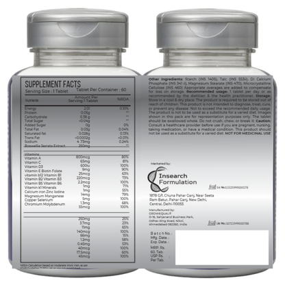 Nutrivanaa Life Multivitamin for Adults 50+